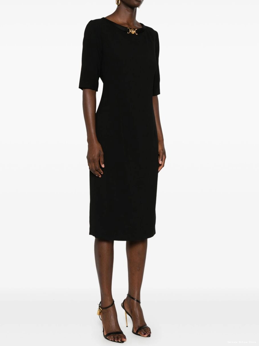 Cheap Women Versace dress Medusa Head midi 0825